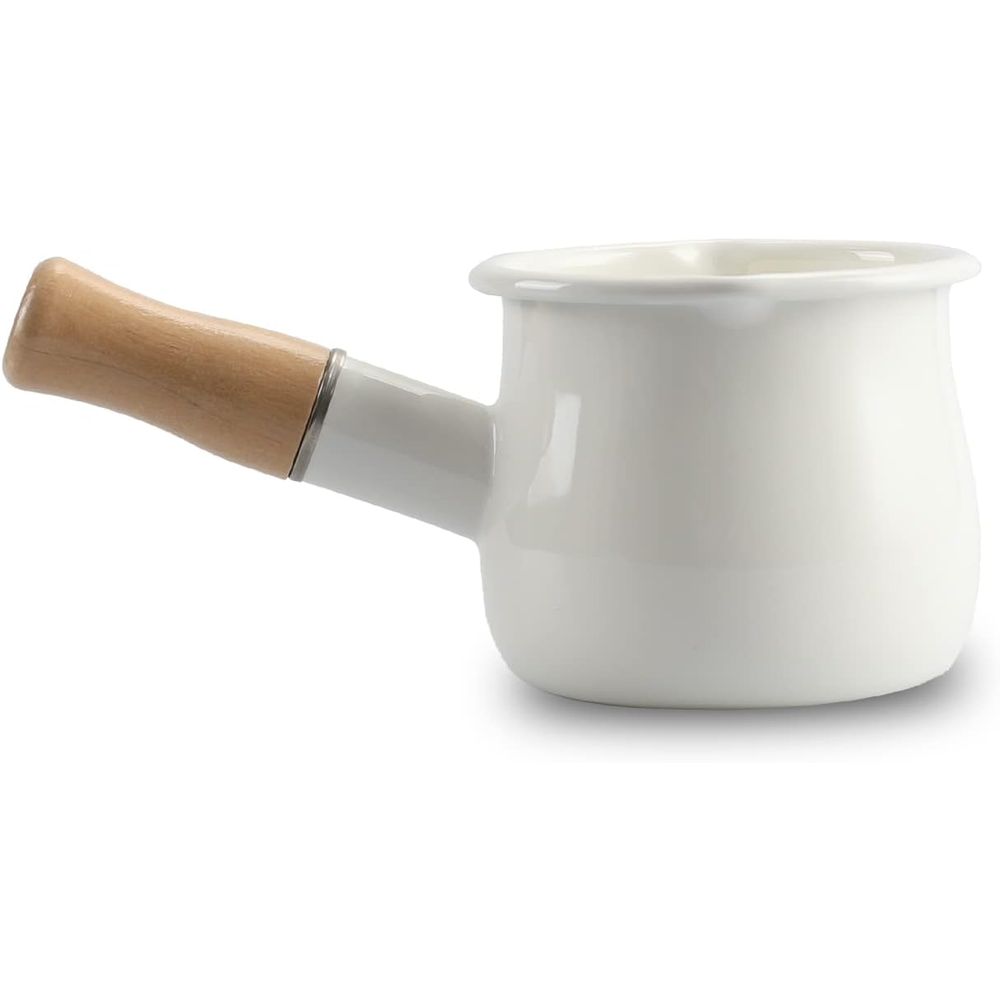 Pour Pot Aluminum - 0.6qt Mini Enamel Milk Pot Insulated