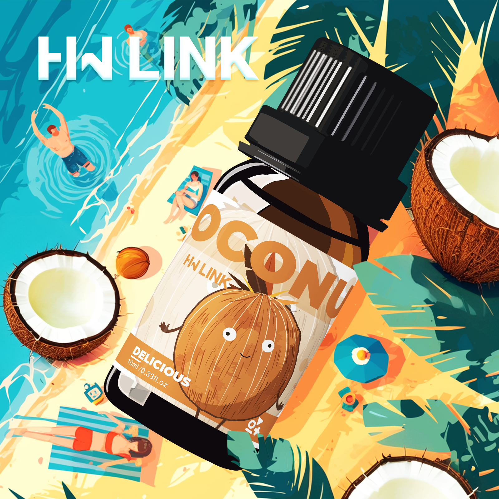 Candle Making Essentials - 10ml Coconut Essential Oils Noix De