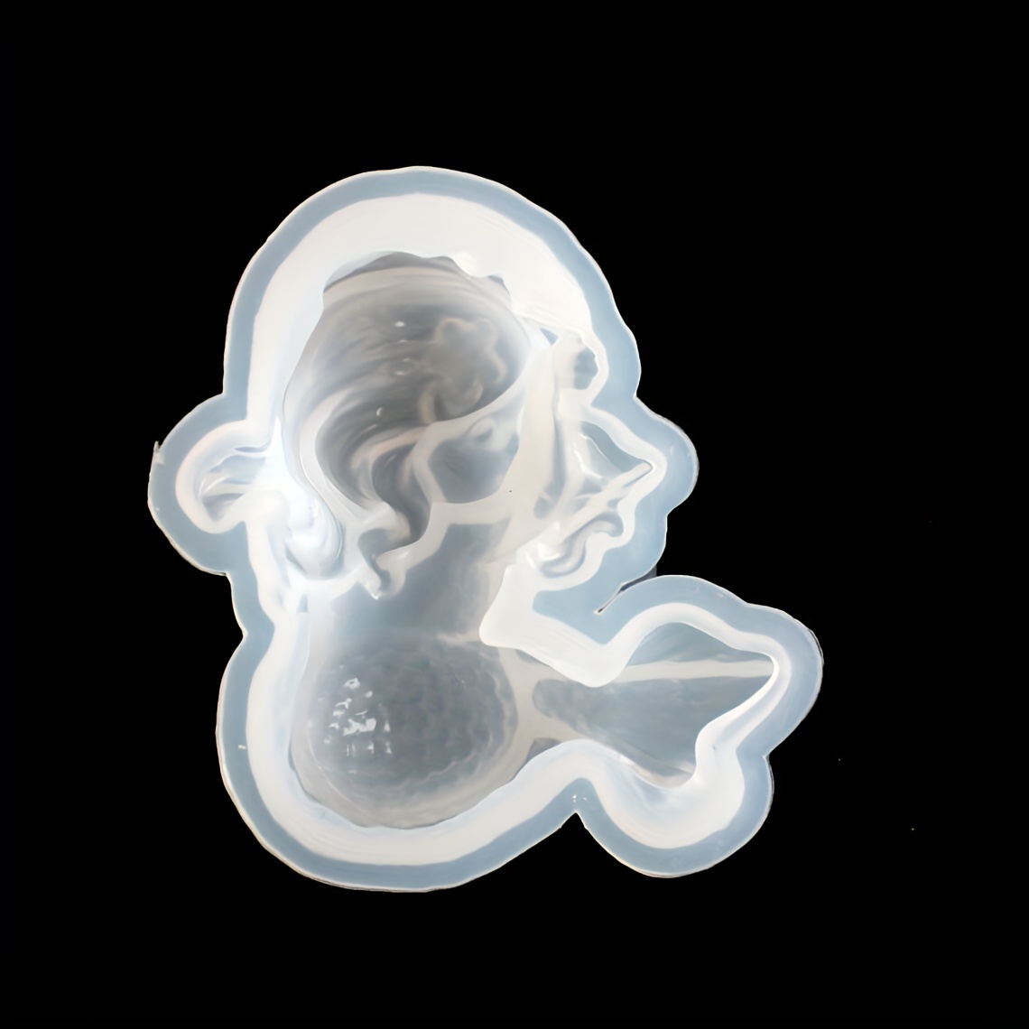 Candle Making Items - Cute Cartoon Mermaid Silicone Mold, 3D