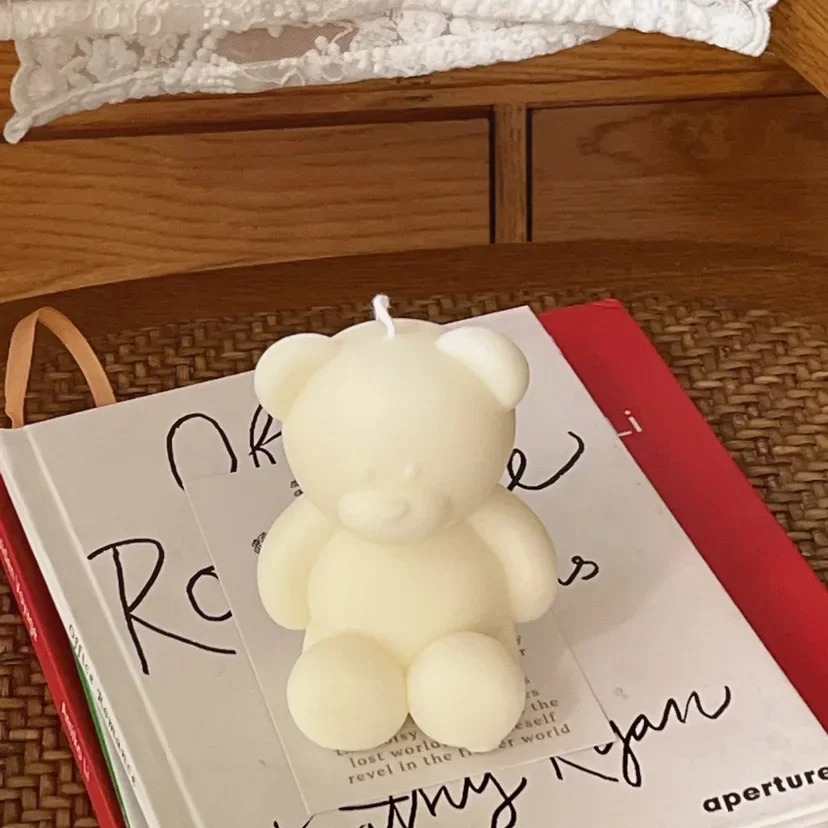 3D Cute Cartoon Bear Silicone  - огляд і ціна Candle Making Party