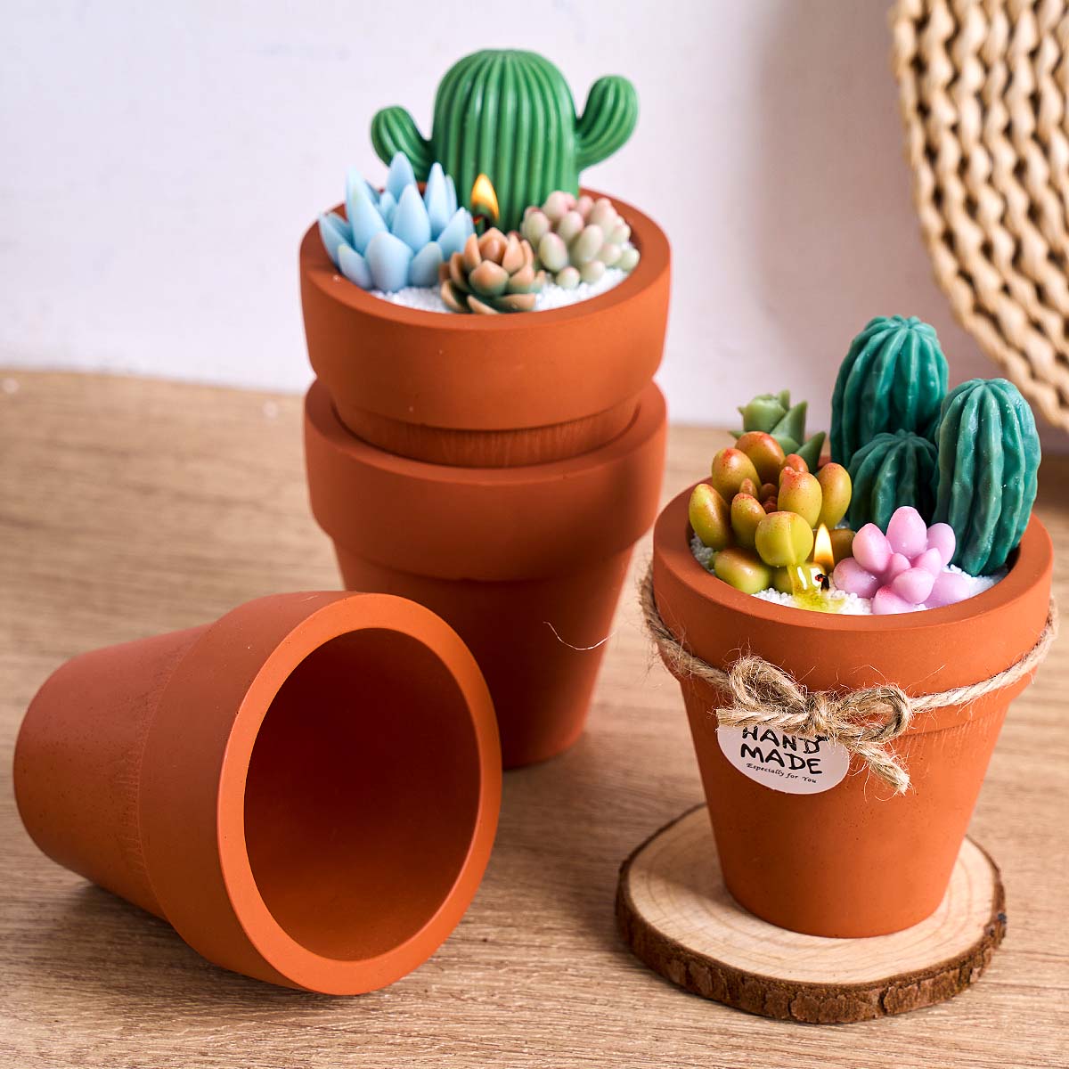 Round Terracotta Pot Silicone  - огляд і ціна Kraft Box Candle