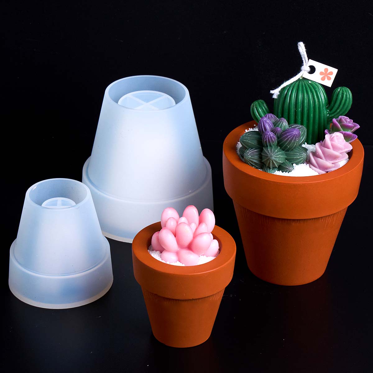 Round Terracotta Pot Silicone  - огляд і ціна Kraft Box Candle