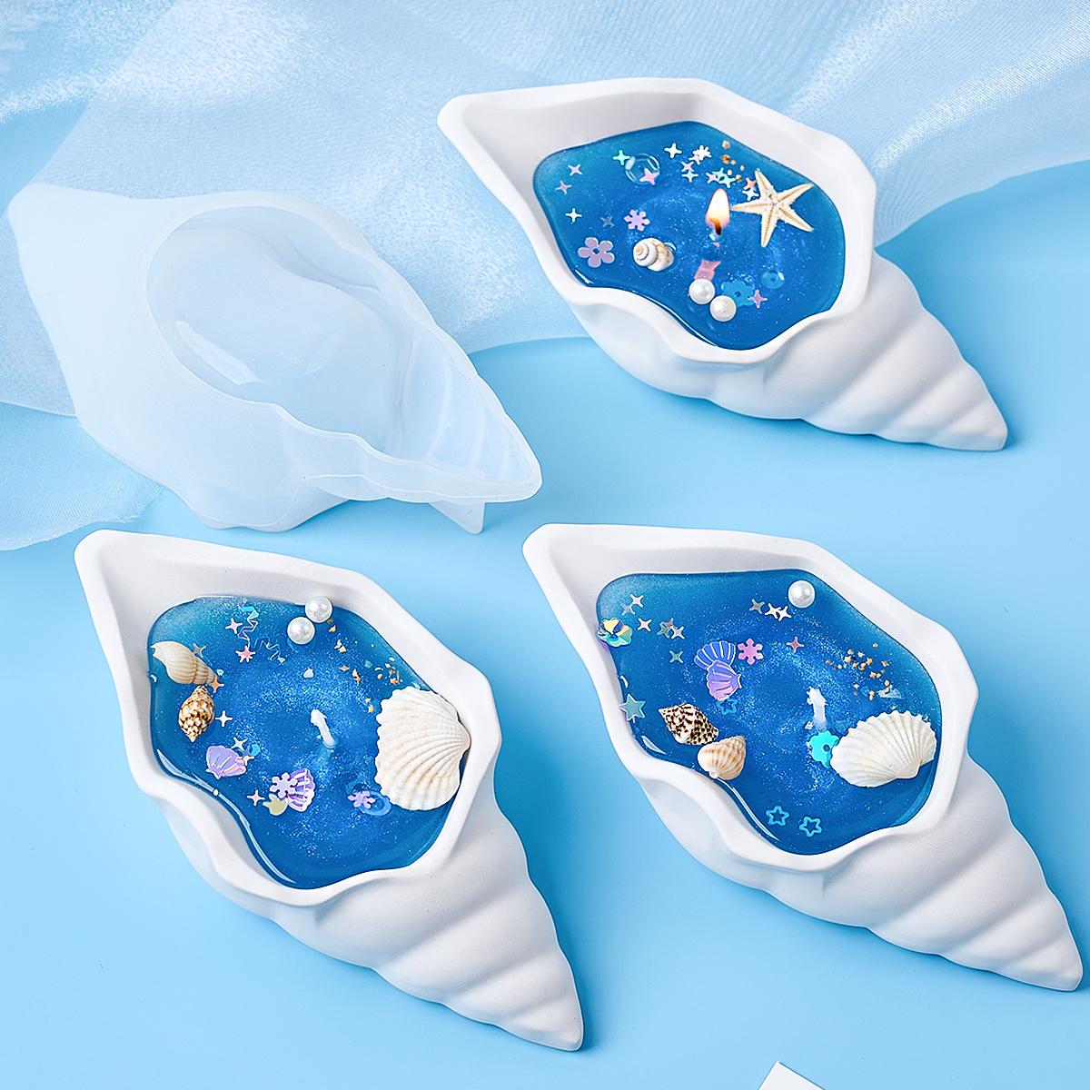 Conch Candle Jar Silicone Mold - огляд і ціна Kraft Box Candle