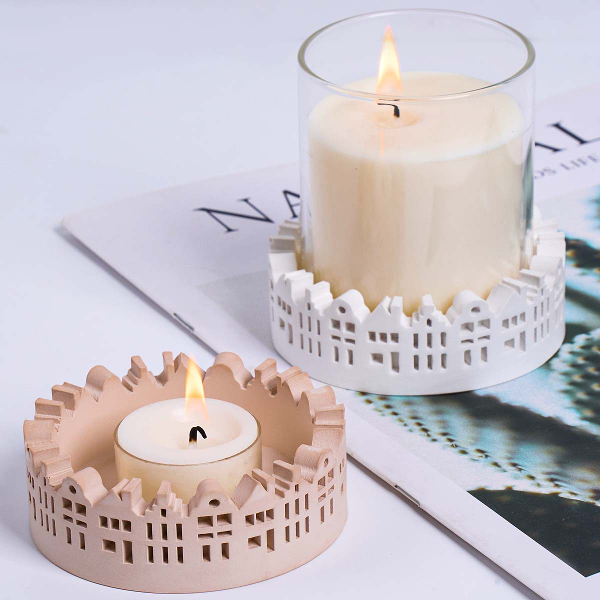 Hollow Round House Candle Hold - огляд і ціна Kraft Box Candle