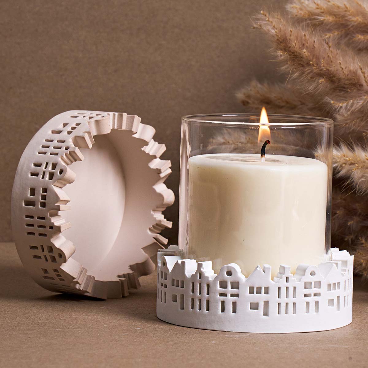 Hollow Round House Candle Hold - огляд і ціна Kraft Box Candle