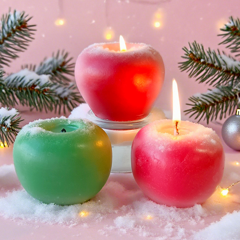 3D Christmas Eve Apple Silicon - огляд і ціна Candle Making Party