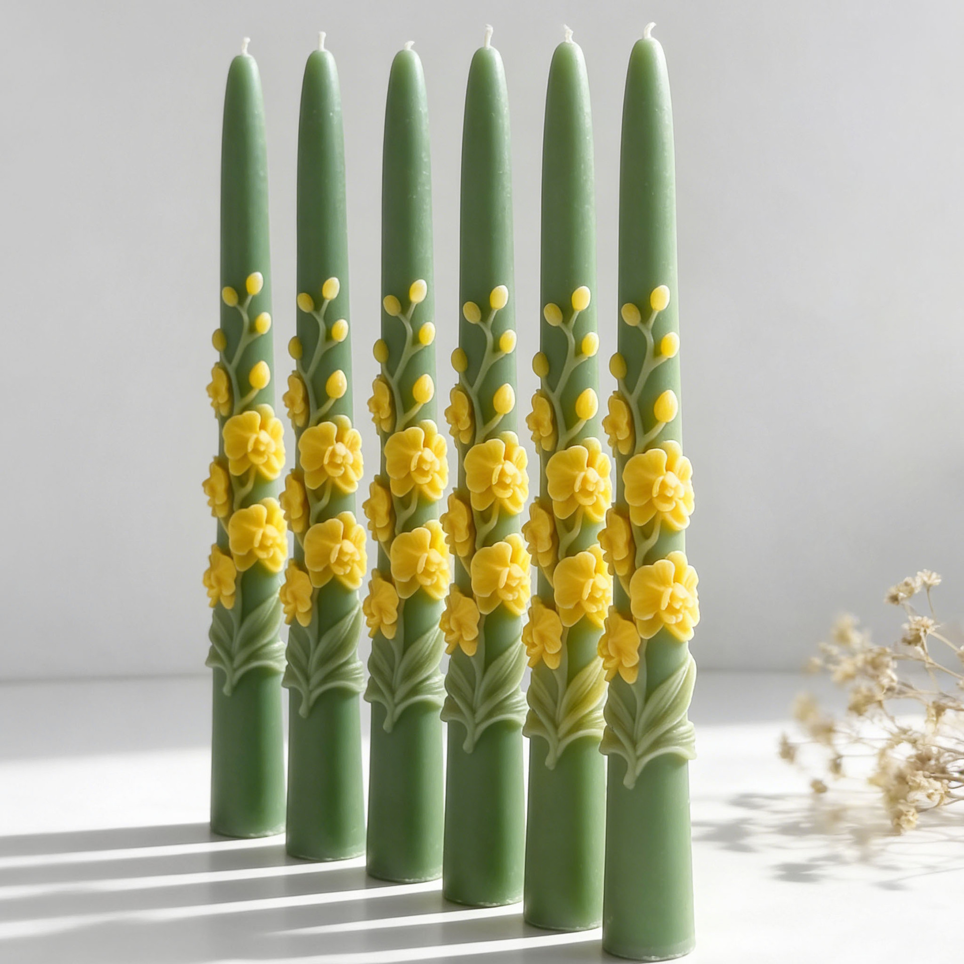 Long Pole Flower Taper Candle  - огляд і ціна Candle Making Party