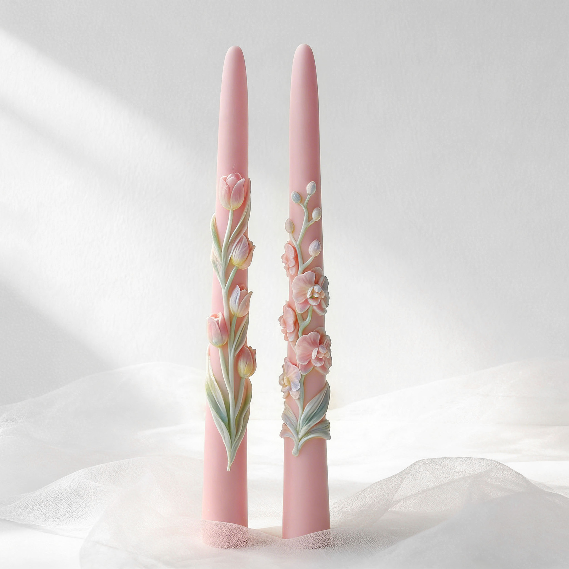 Long Pole Flower Taper Candle  - огляд і ціна Candle Making Party