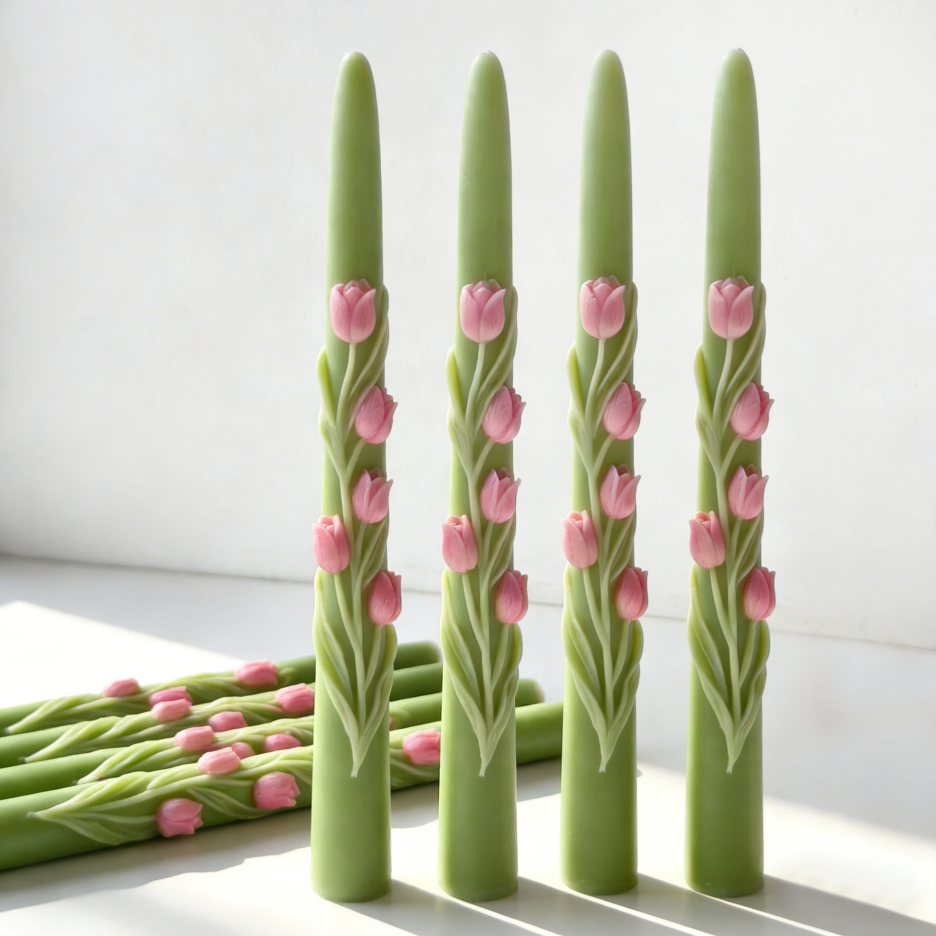 Long Pole Flower Taper Candle  - огляд і ціна Candle Making Party