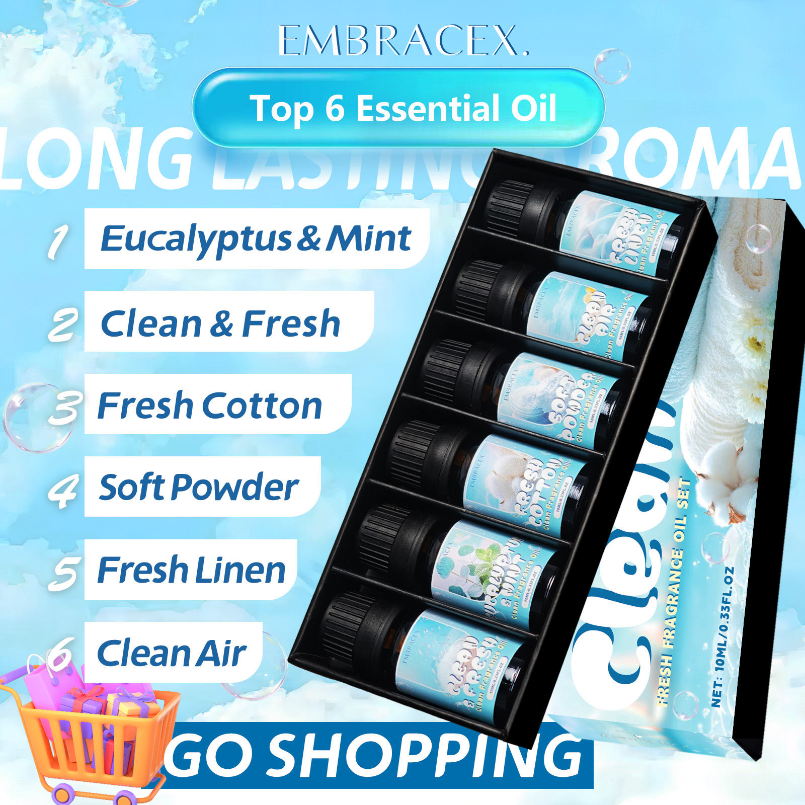 10ml Clean Air Essential Oil L - огляд і ціна Candle Making Essentials