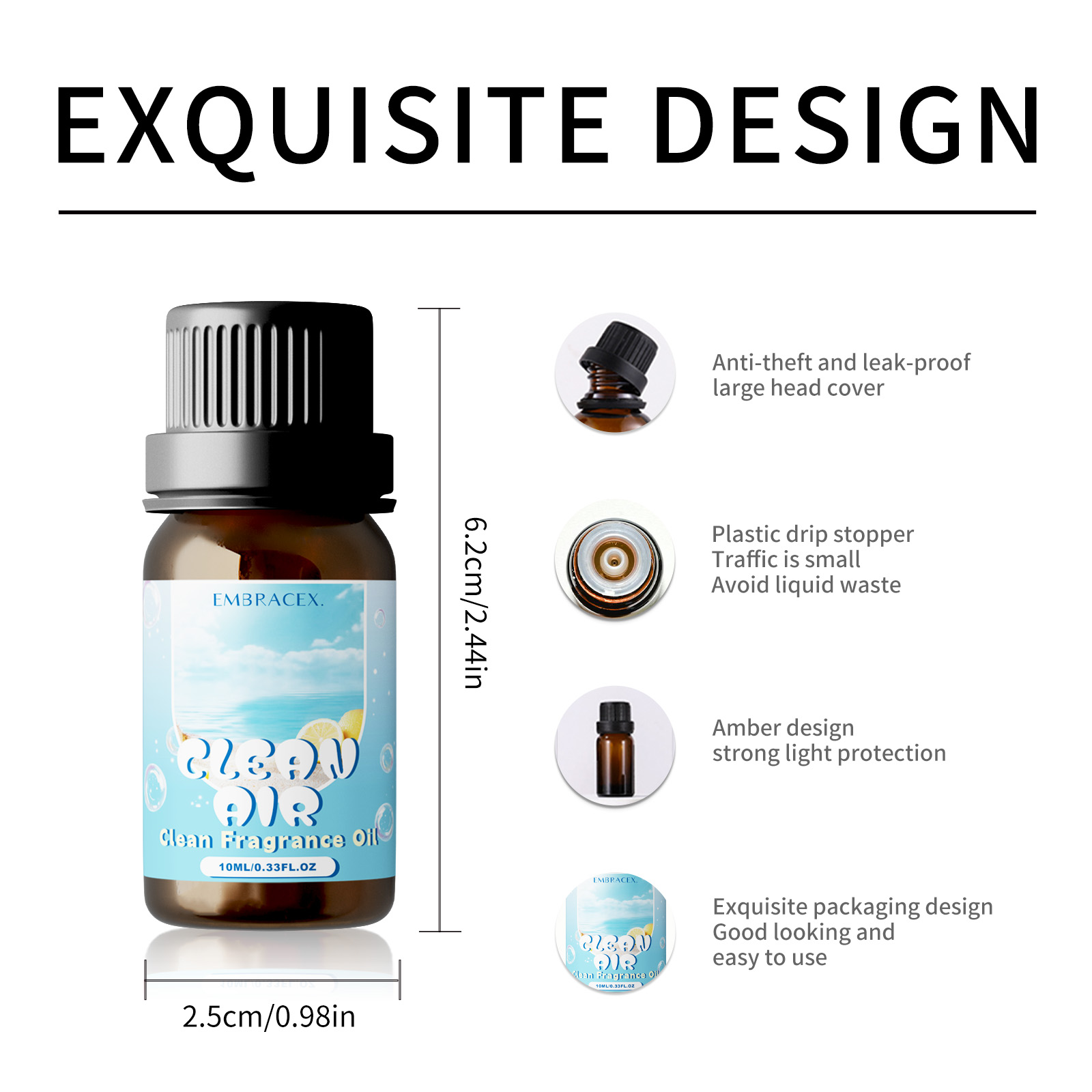 10ml Clean Air Essential Oil L - огляд і ціна Candle Making Essentials