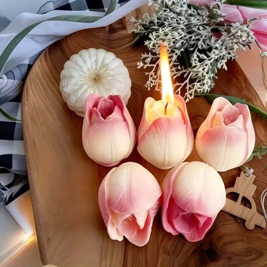 Daisy Tulip flower Mould 3D Ro - огляд і ціна Candle Making Party