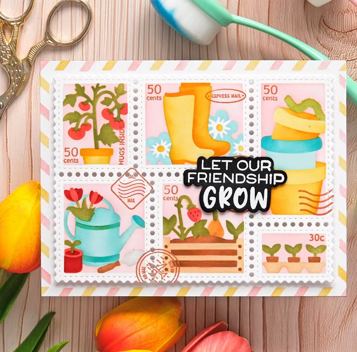 Seed Packet Postage Collage Ga - огляд і ціна Kraft Box Candle