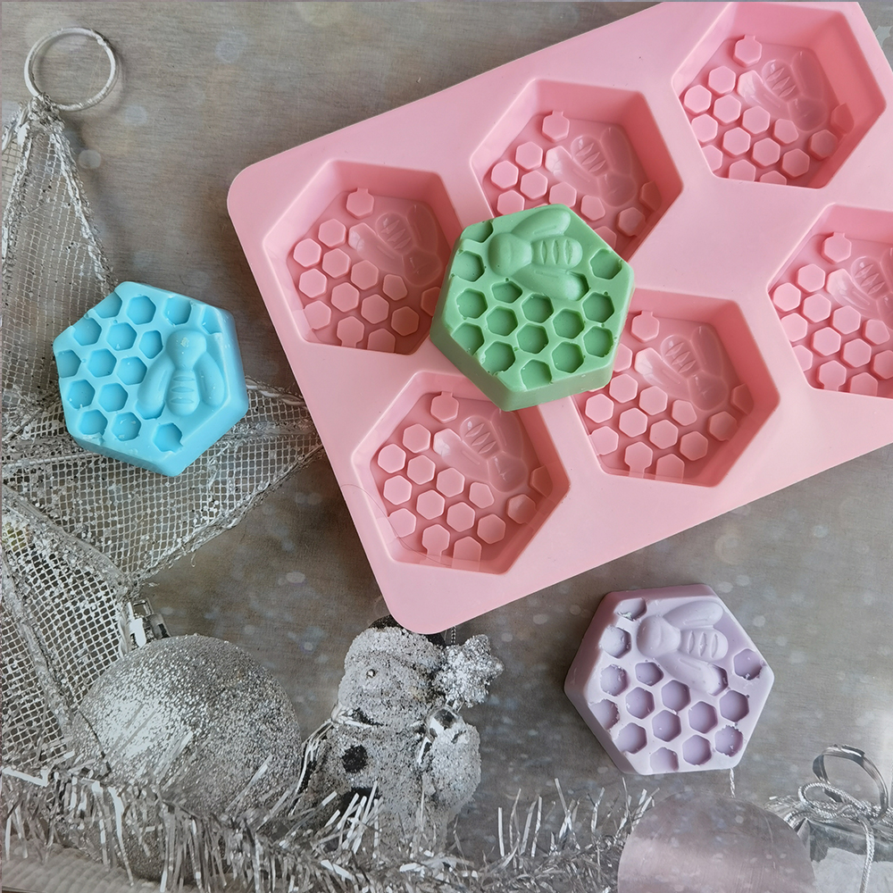 Silicone Hexagonal Bee Soap Mo - огляд і ціна Candle Making Tips