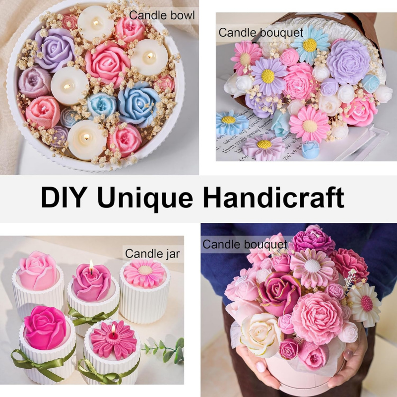 4Flower Candle Mold Set，Used f - огляд і ціна Candle Making Party