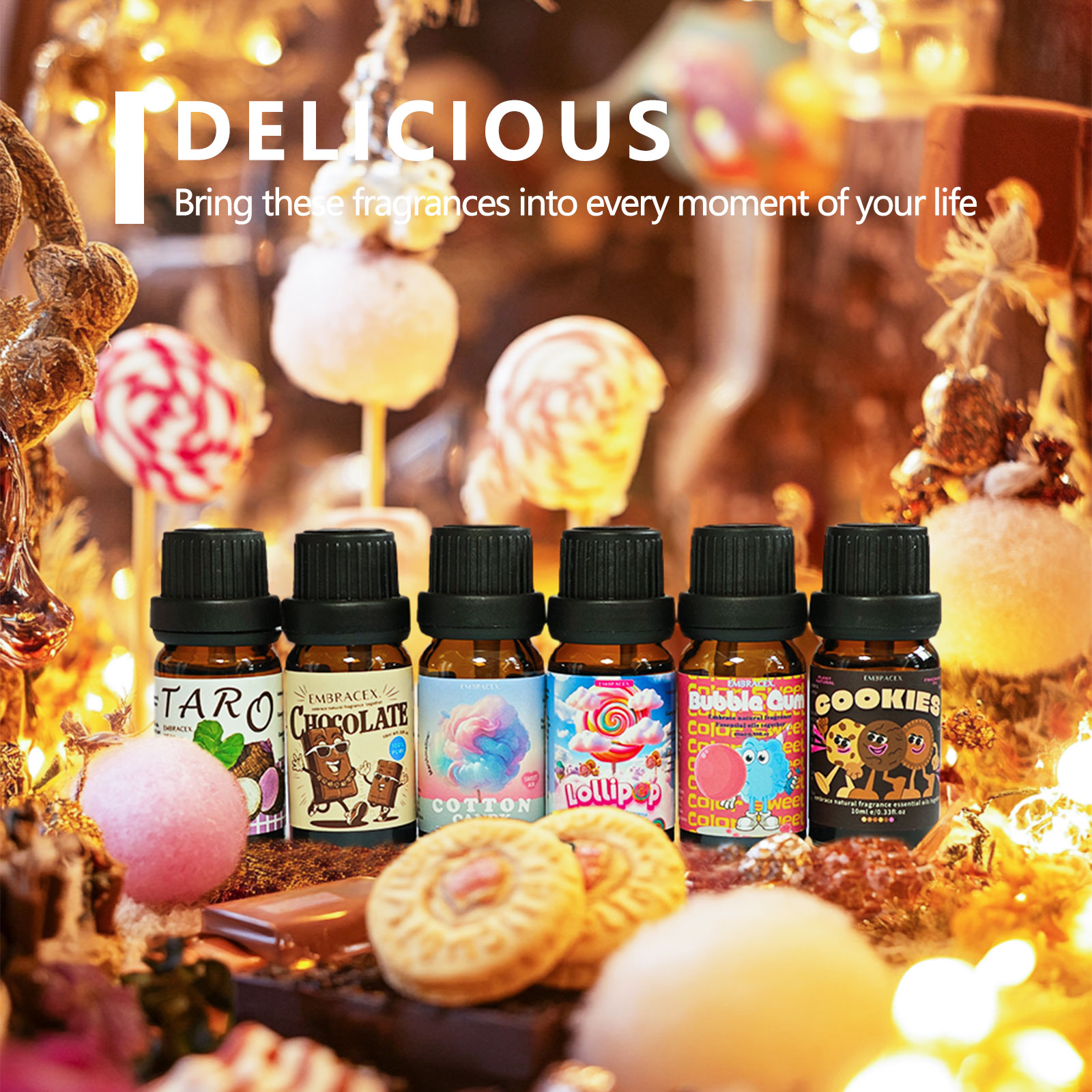 6PC/1Set Delicious Essential O - огляд і ціна Candle Making Essentials