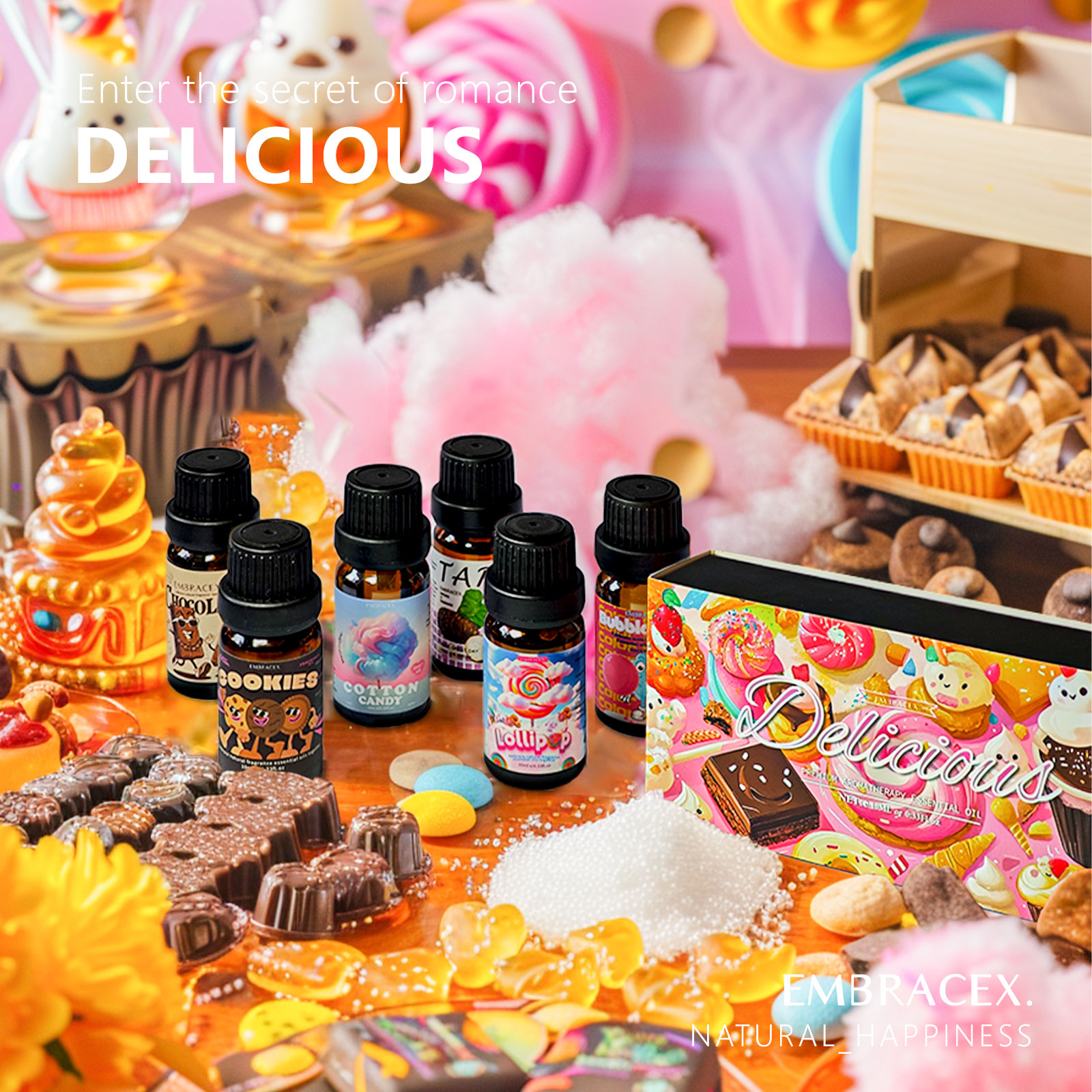 6PC/1Set Delicious Essential O - огляд і ціна Candle Making Essentials