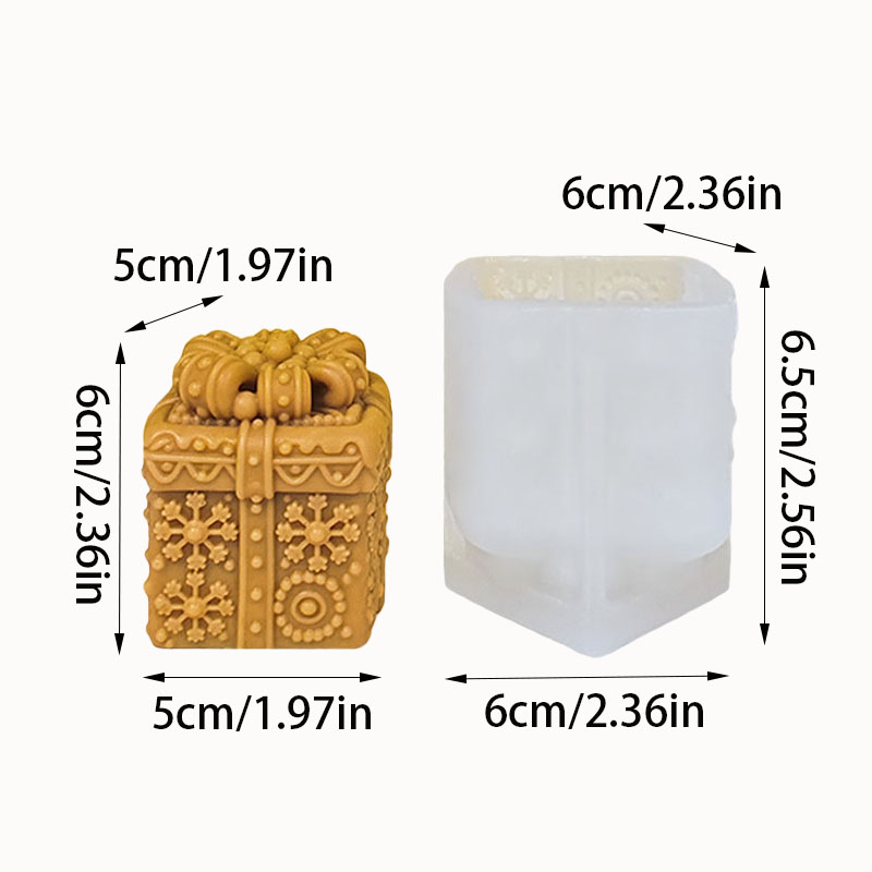 Christmas Gift Box Candle Mold - огляд і ціна Kraft Box Candle