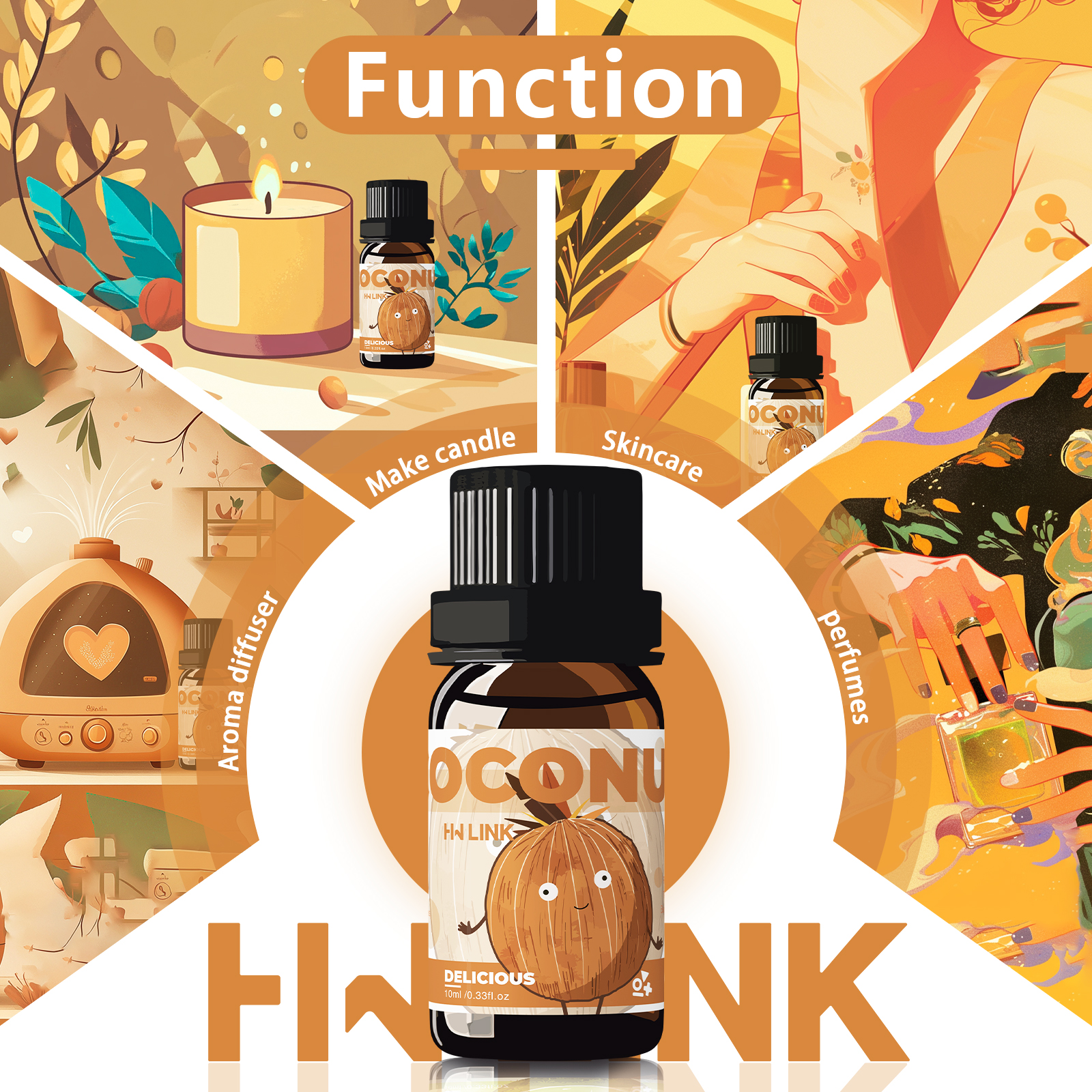 10ml Coconut Essential Oils No - огляд і ціна Candle Making Essentials