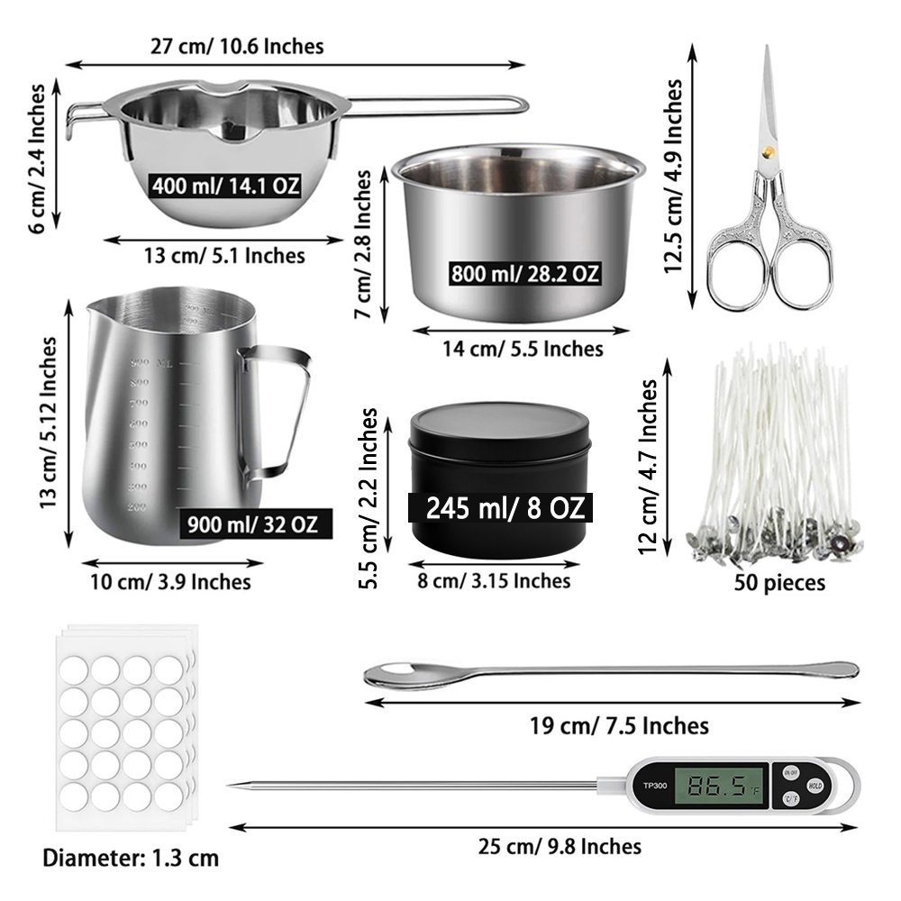 Glintmos DIY Candle Making Kit - огляд і ціна Candle Making Items
