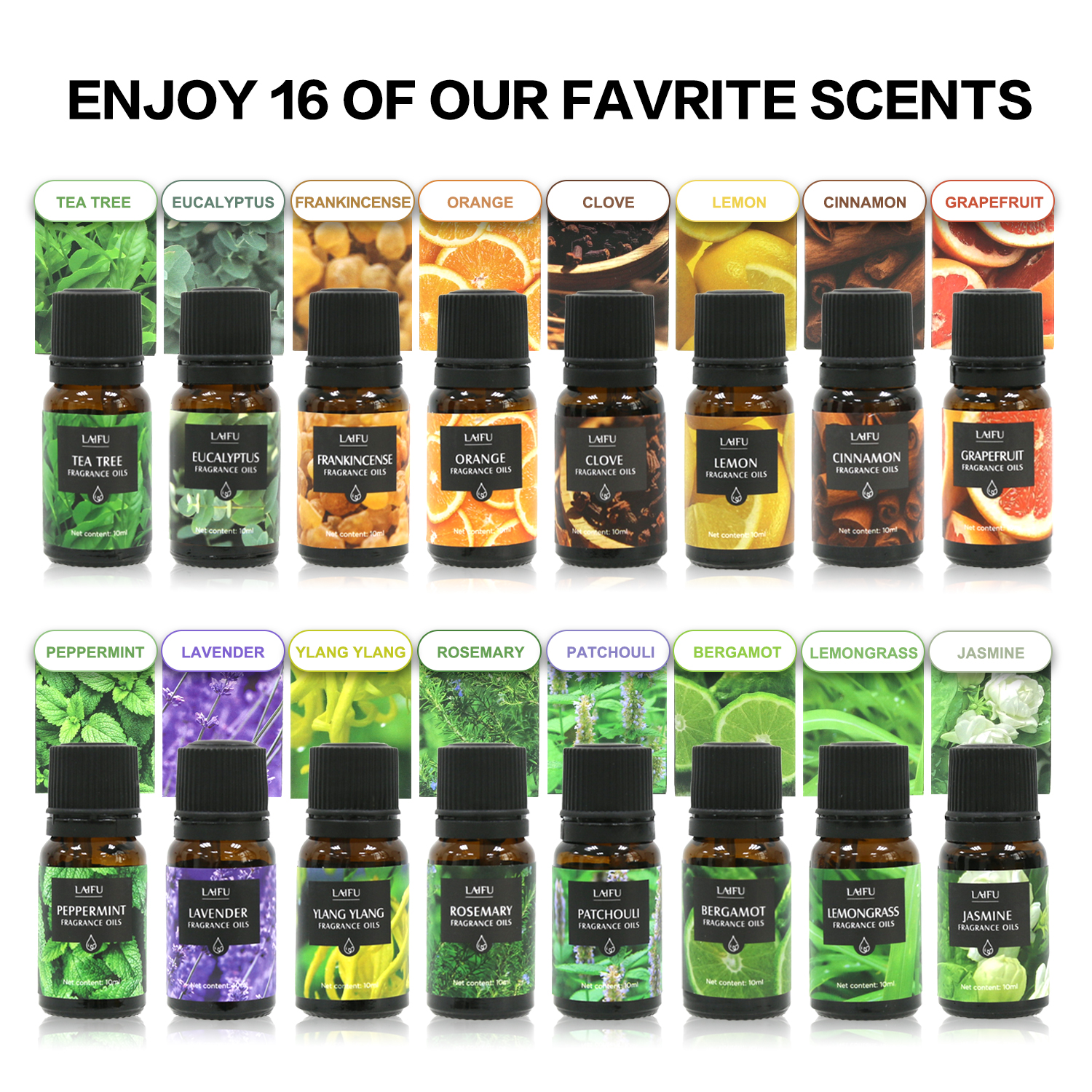 16x10ml Essential Oils Set for - огляд і ціна Candle Making Essentials