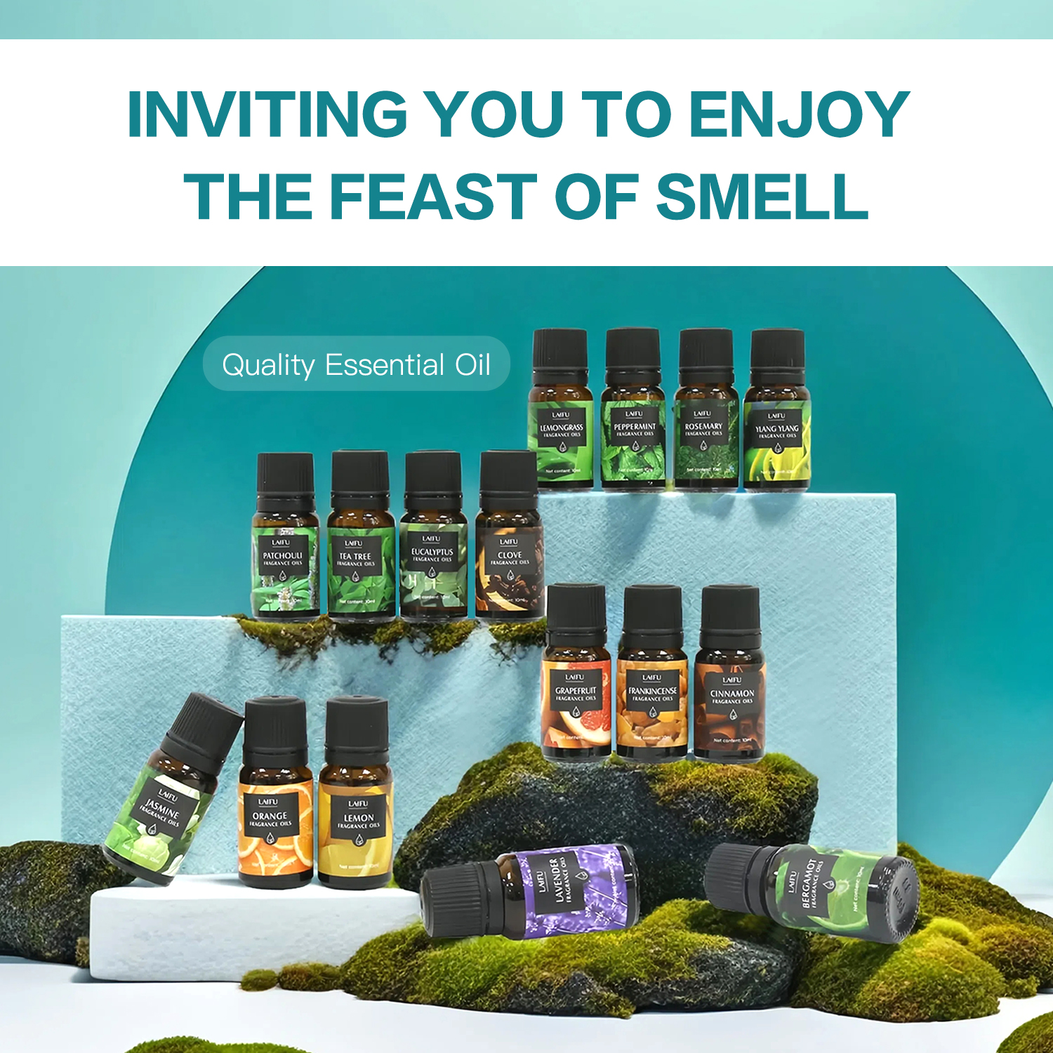 16x10ml Essential Oils Set for - огляд і ціна Candle Making Essentials