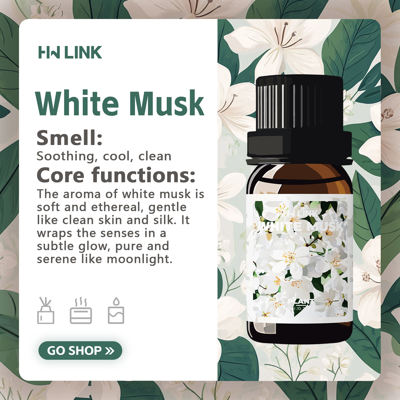 White Musk Essential Oils 10ml - огляд і ціна Candle Making Essentials