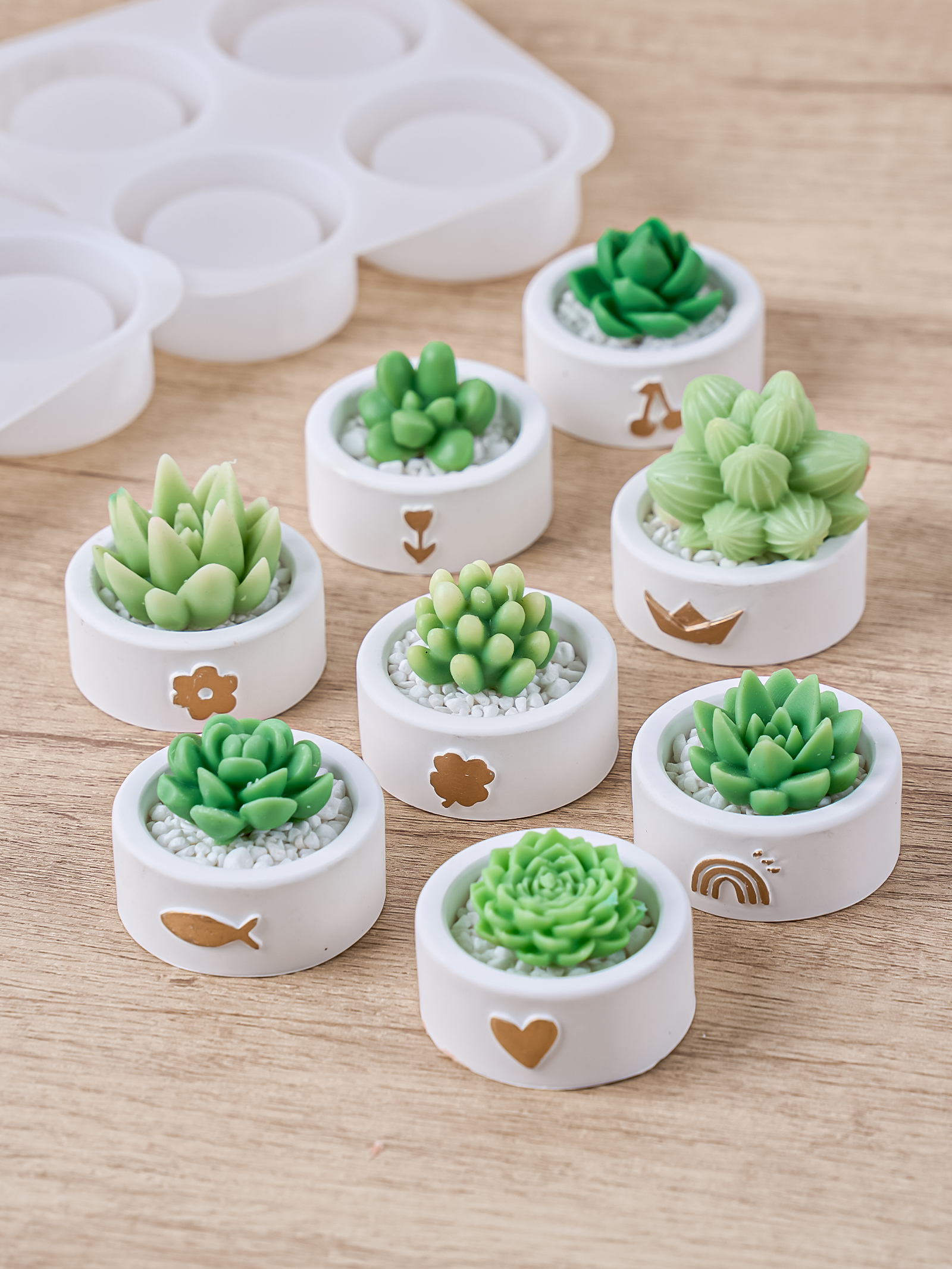 Round Candle Cup Holder Silico - огляд і ціна Kraft Box Candle