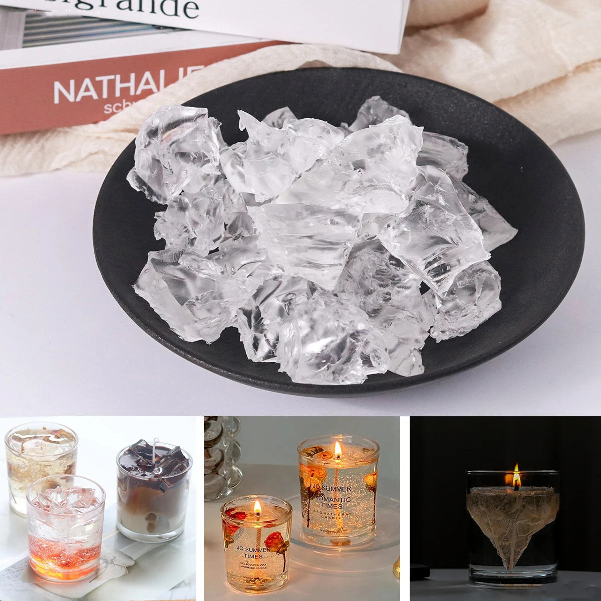 100G 7Colors Jelly Wax DIY Han - огляд і ціна Candle Making Tips
