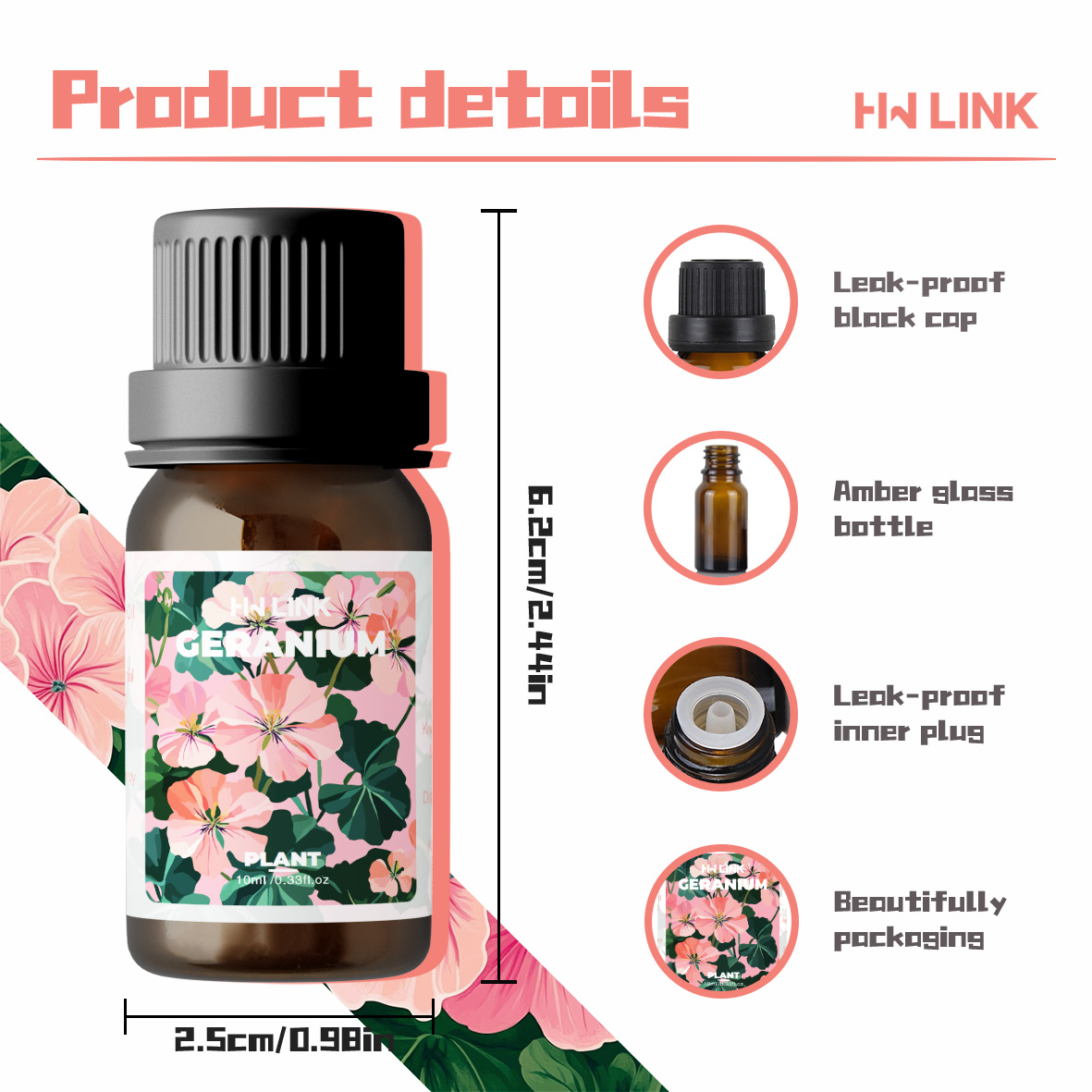 Geranium Essential Oil 10ml 10 - огляд і ціна Candle Making Essentials