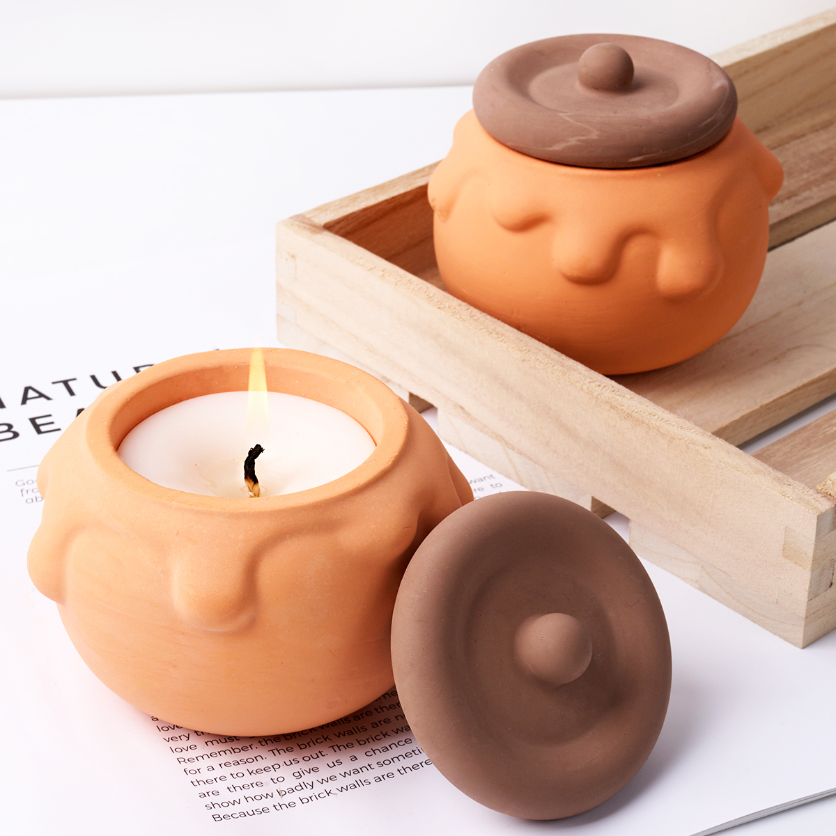 3D Honey Candle Jar Silicone M - огляд і ціна Kraft Box Candle
