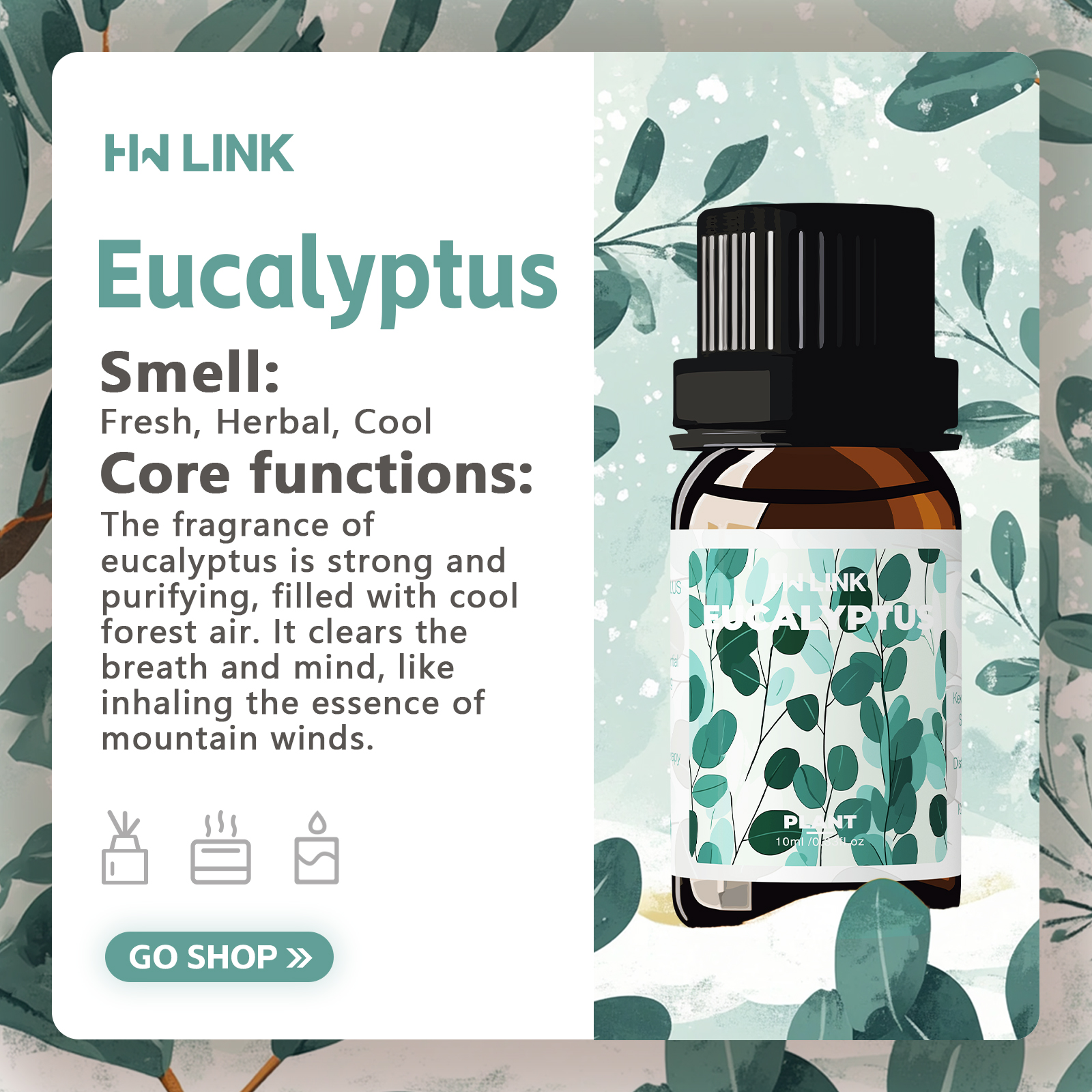 Eucalyptus Essential Oils 10ml - огляд і ціна Candle Making Essentials