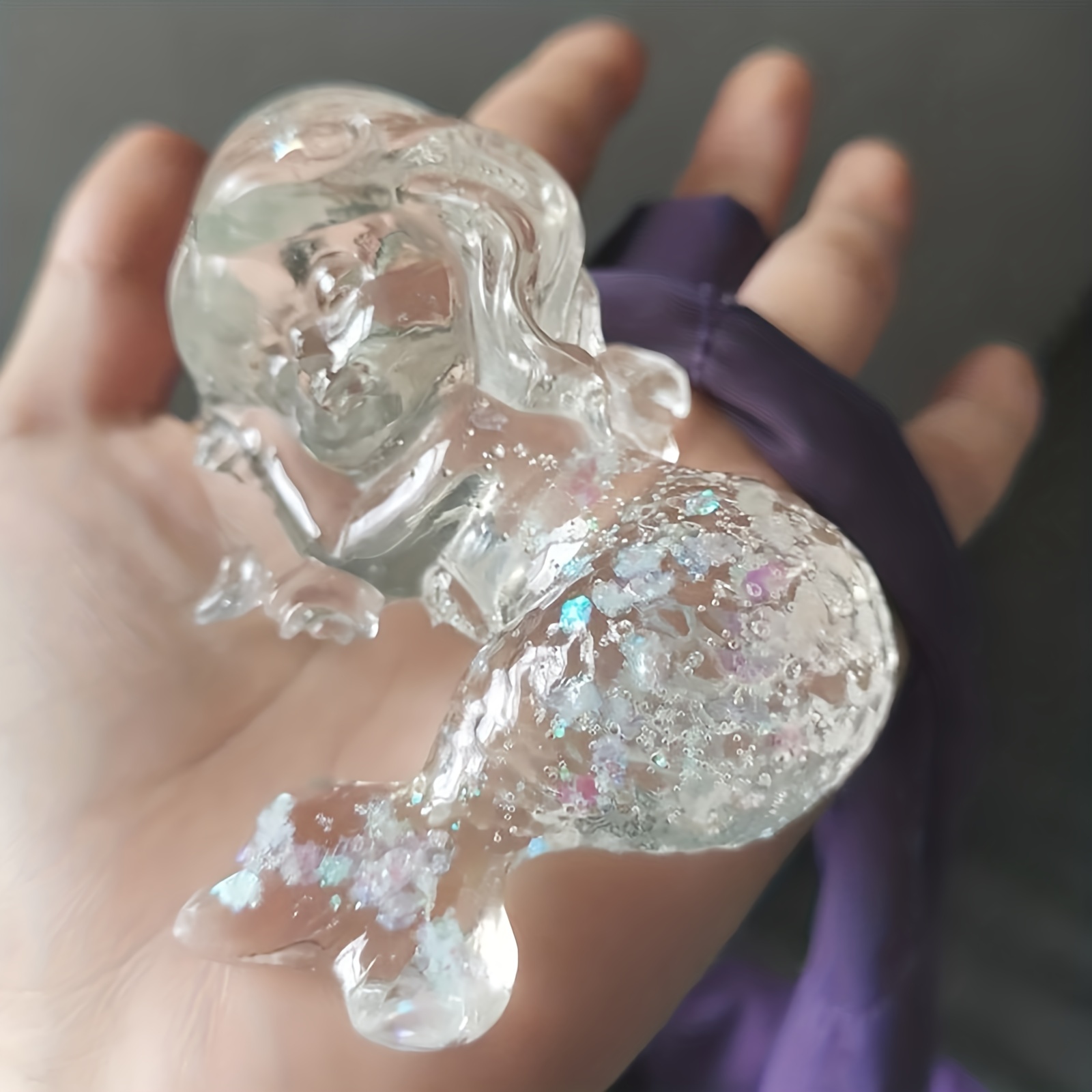 Cute Cartoon Mermaid Silicone  - огляд і ціна Candle Making Items