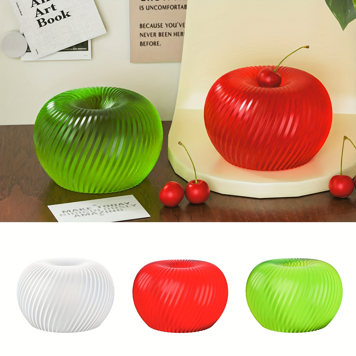 A trendy red apple silicone mo - огляд і ціна Candle Making Items