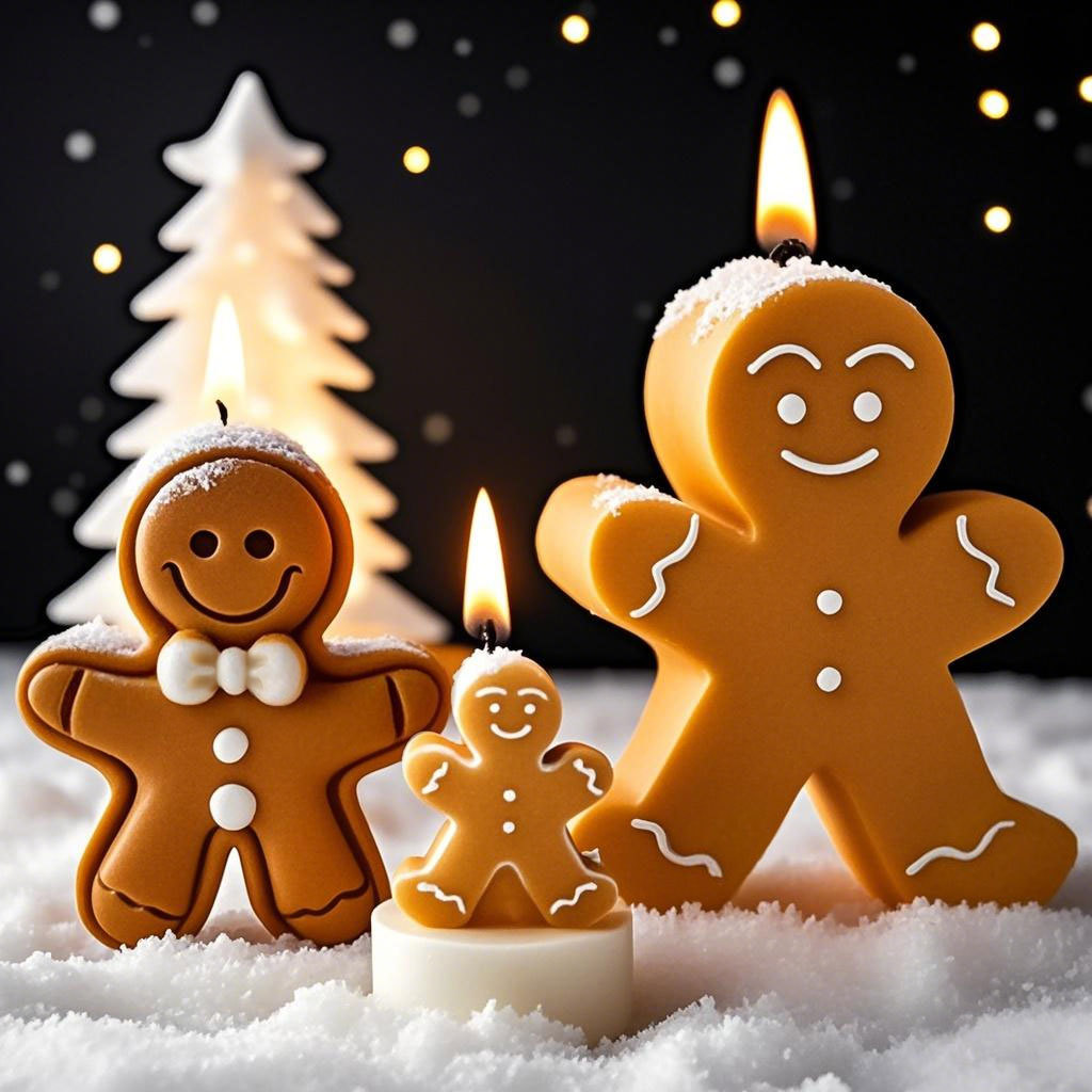 DIY Cartoon Gingerbread Man Si - огляд і ціна Candle Making Party