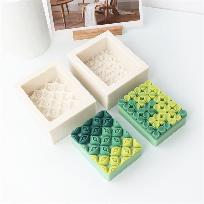 Square Flower Handmade Soap Si - огляд і ціна Candle Making Party