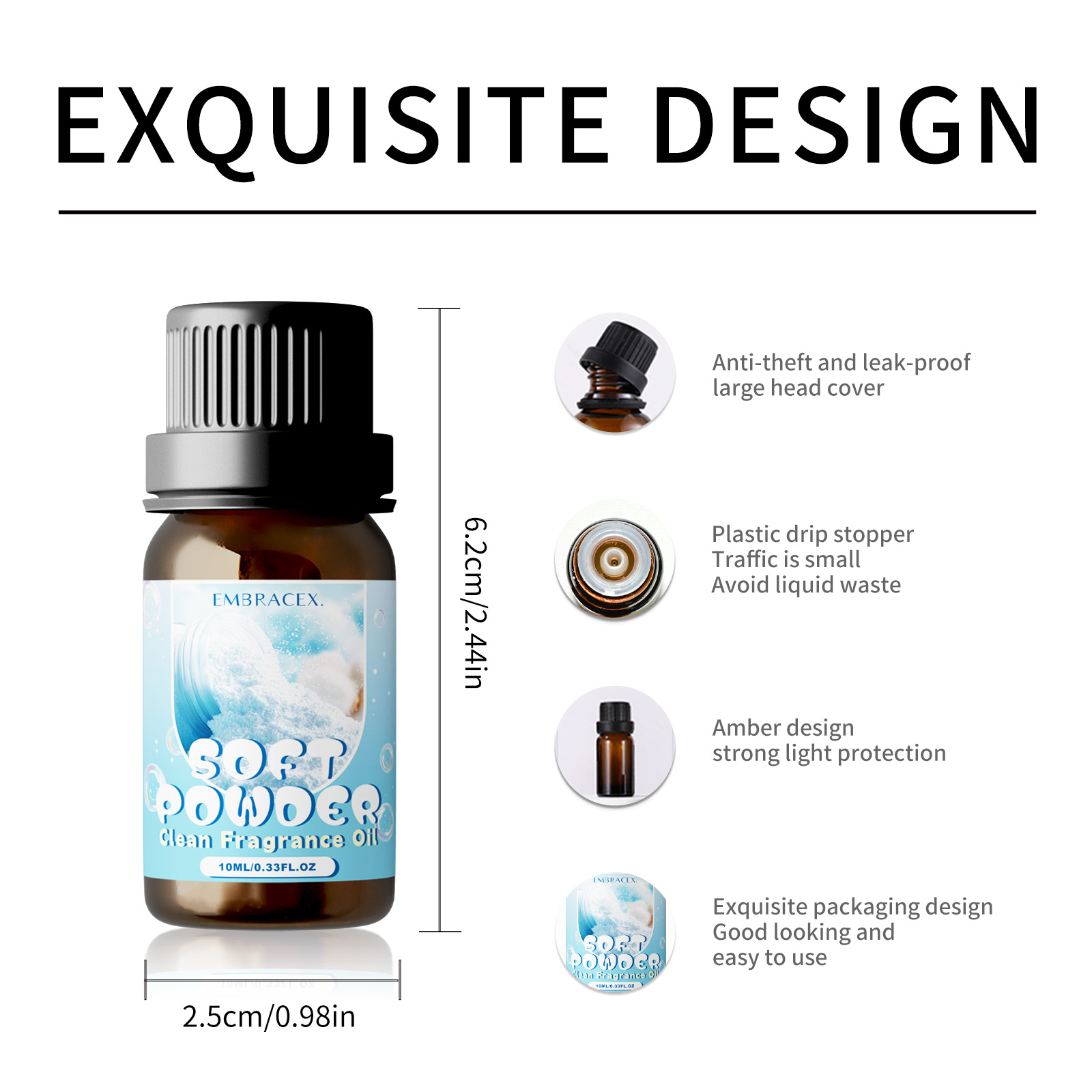 10ml Soft Powder Essential Oil - огляд і ціна Candle Making Essentials