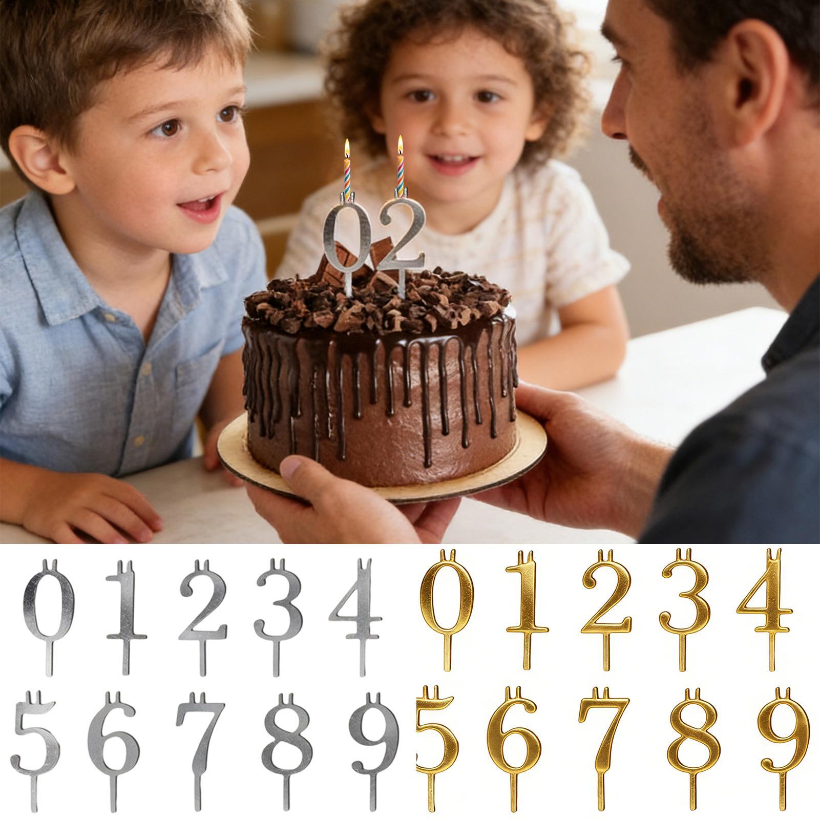 10pcs 0-9 Number Cake Toppers  - огляд і ціна Candle Making Items