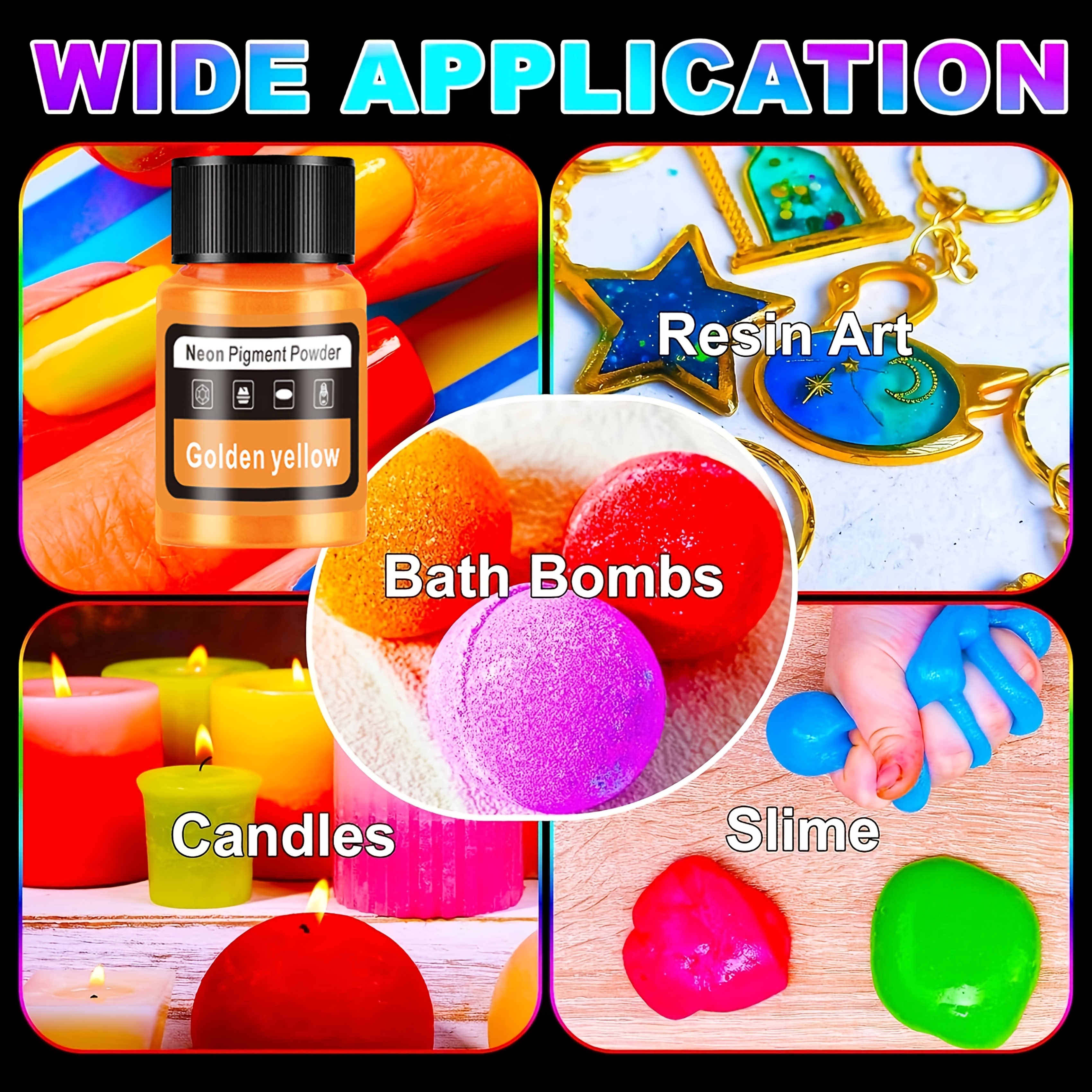 Fluorescent Powder/Neon Resin  - огляд і ціна Candle Making Party